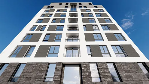 New modern building in Bar with apartments from 44.50m2 to 80.40m2